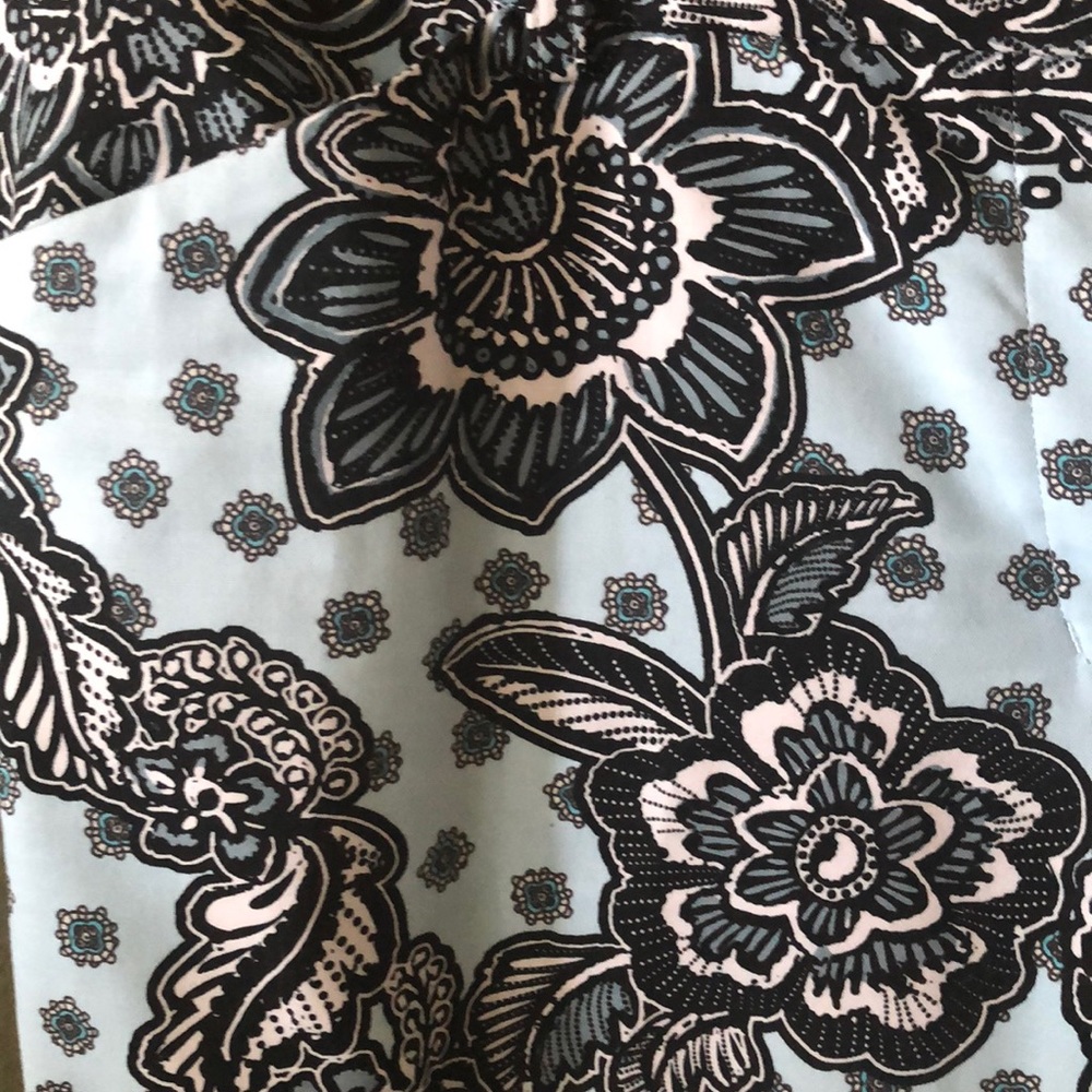 Crop paisley pants
